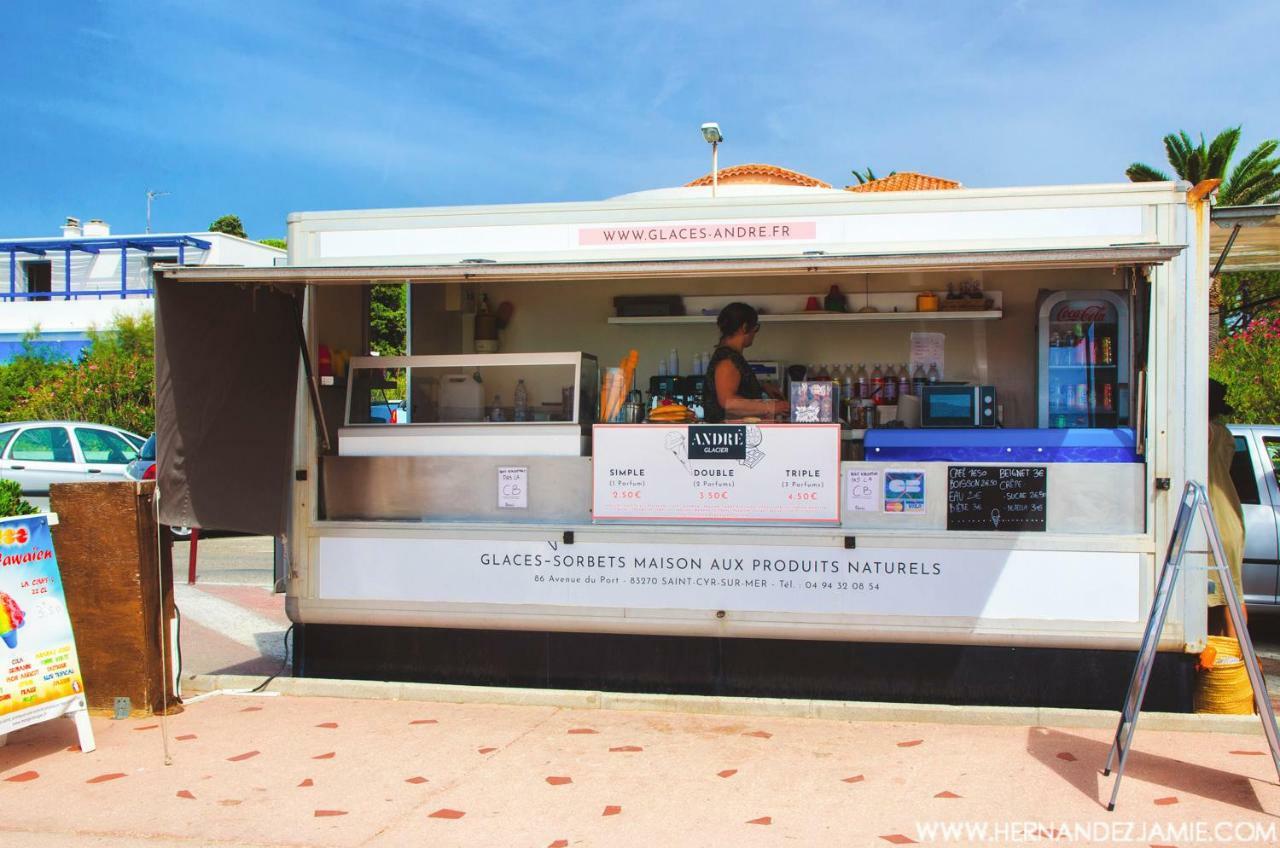 Mer & Relax - Parking - Wifi - Terrasse - Mer Saint-Cyr-sur-Mer Eksteriør billede